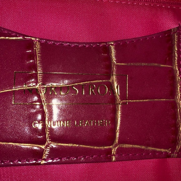 Nwt Nordstrom fuchsia hard bag🌹 - Picture 5 of 9
